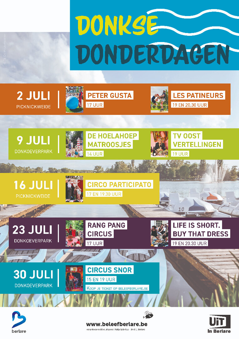 Overzicht van het programma Donkse Donderdagen 2026