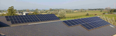 Afbeelding van zonnepanelen op WZC Ter Meere